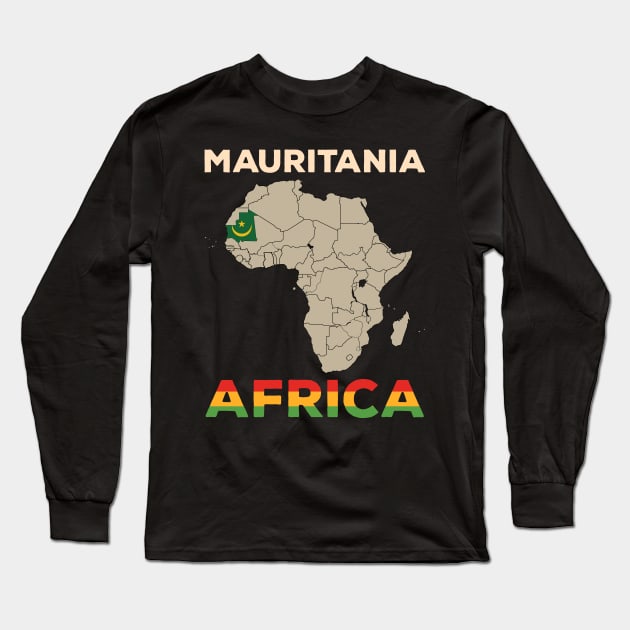 MauriTania-Africa Long Sleeve T-Shirt by Cuteepi